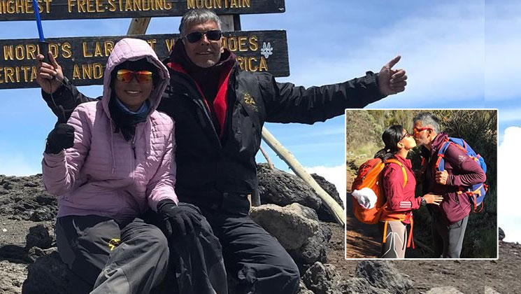 Milind Soman Ankita Konwar Mount Kilimanjaro