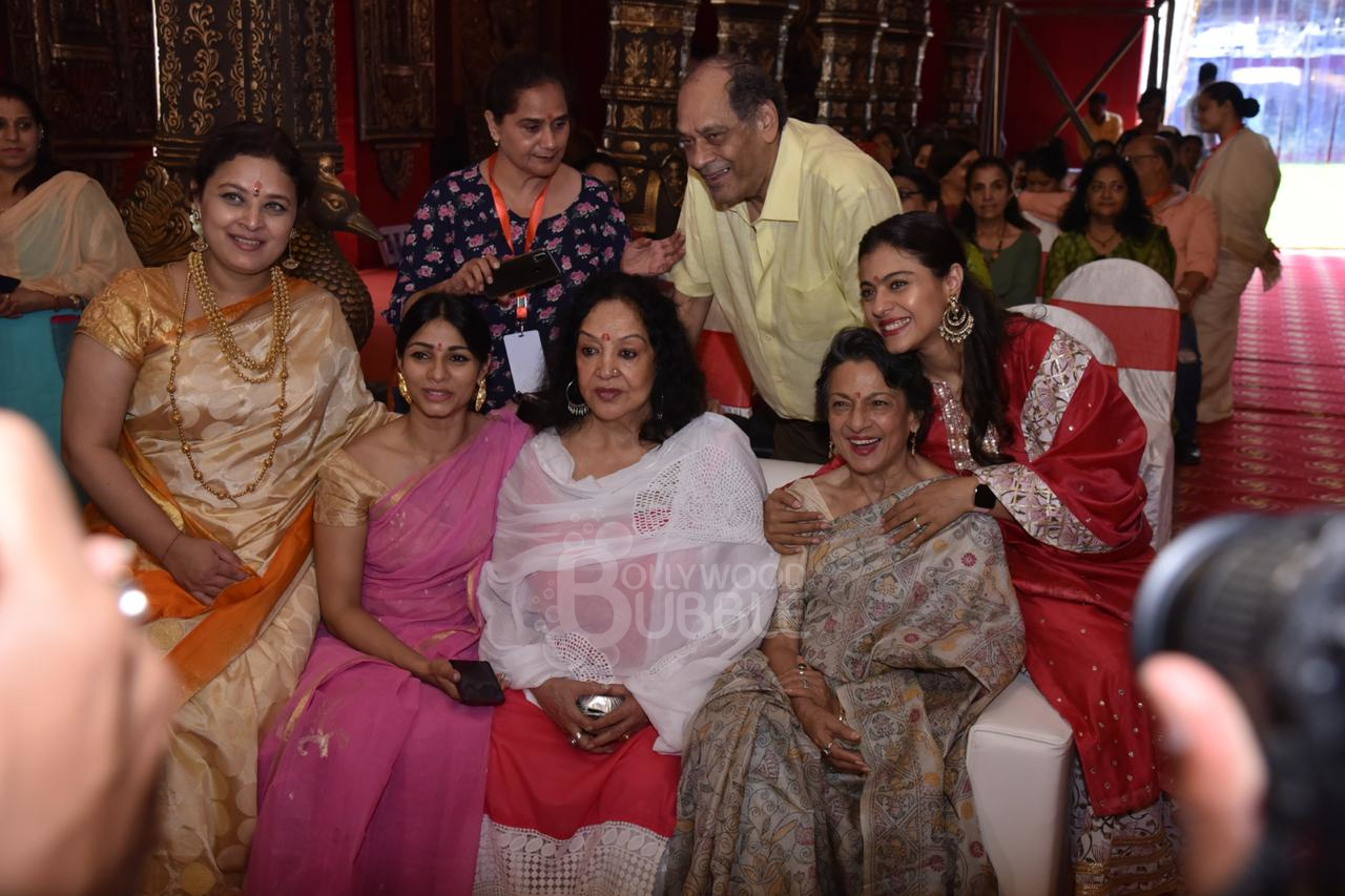 Kajol and Family Durga Puja
