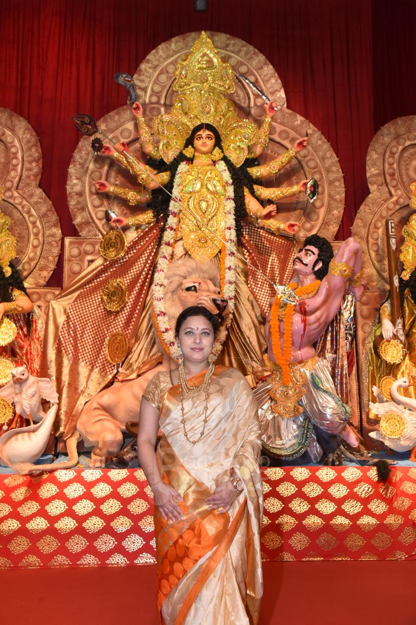 Kajol and Family Durga Puja