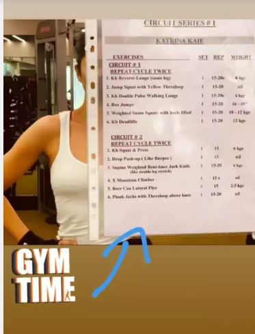 Katrina Kaif workout routine