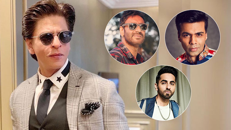 Shah Rukh Khan, Ajay Devgn, Ayushmann Khurrana and Karan Johar