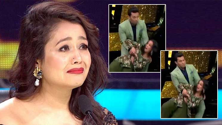 Neha Kakkar fell stage Aditya Narayan Indian Idol 11