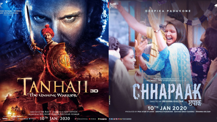box office report chhapaak tanhaji day 2