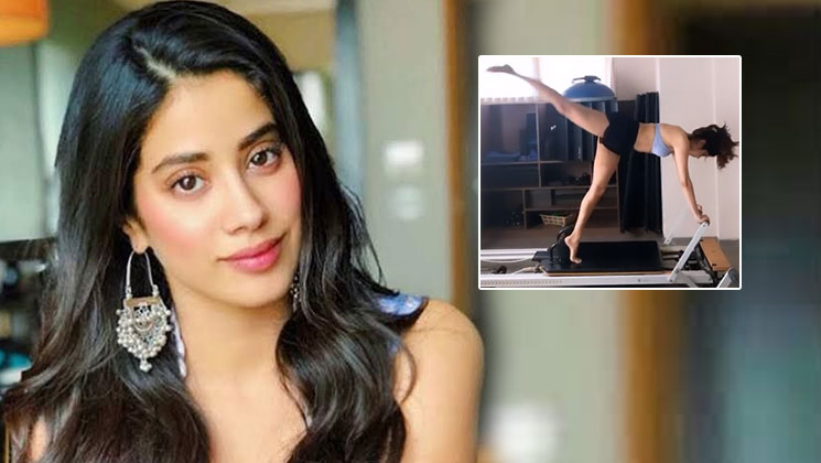 Janhvi Kapoor wears a sports bra and shorts to work out with Sara
