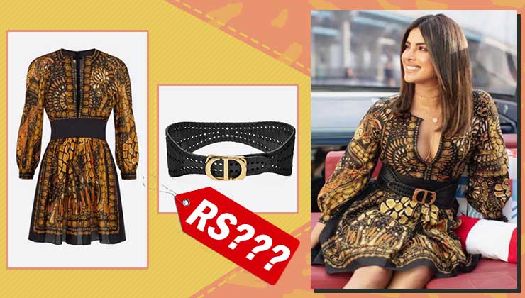 Priyanka Chopra Dior dress belt price tag
