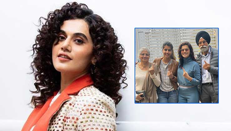 delhi elections 2020 taapsee pannu cast vote