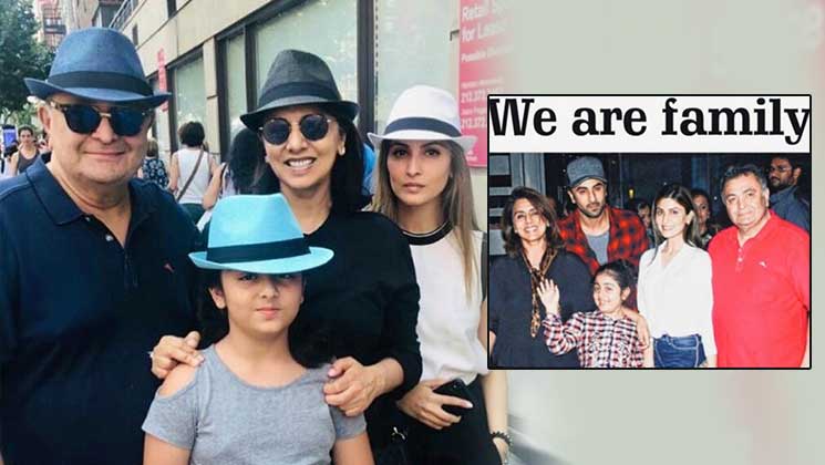 Riddhima Kapoor family picture