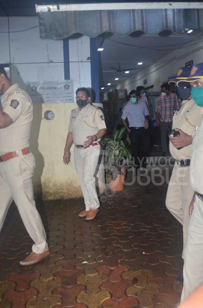 Apoorva Mehta leaving the police station