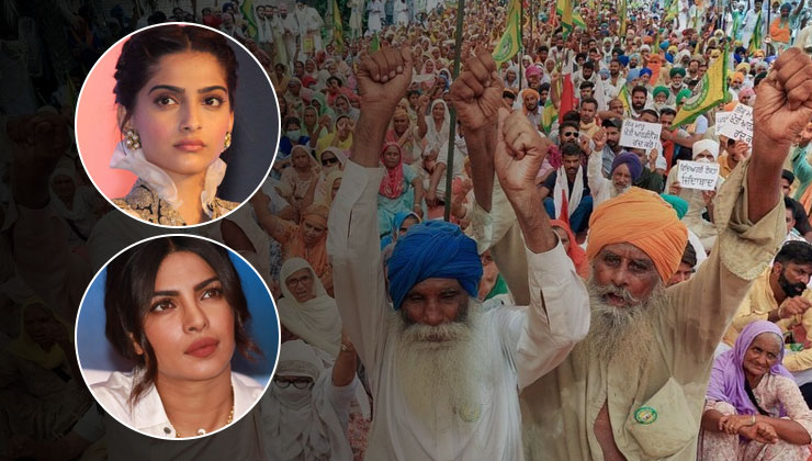 Priyanka Chopra and Sonam Kapoor farmers' protest
