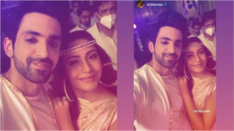 Surbhi Chandna and Arjit Taneja on the sets of Naagin 5