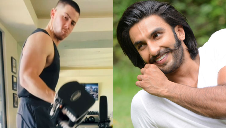 Ranveer Singh Is In Awe As Priyanka Chopra S Husband Aka Jiju Nick Jonas Posts A Workout Video