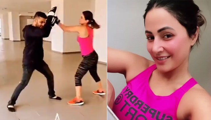 Hina Khan is giving us fitness goals with kickboxing