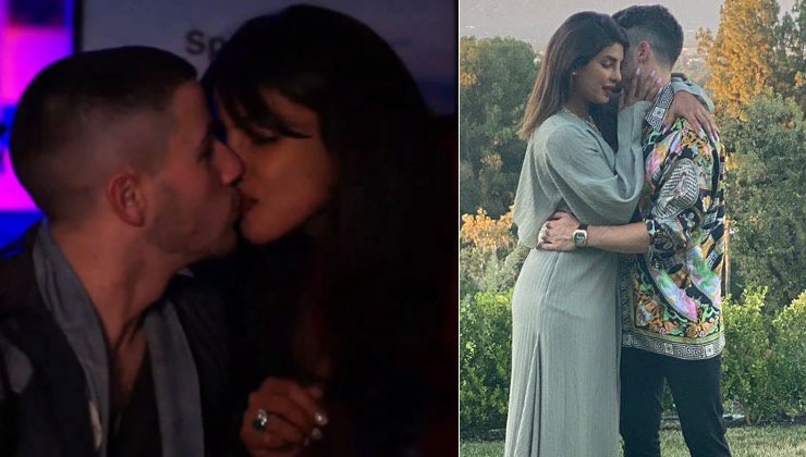 Priyanka Chopra and Nick Jonas kiss Spaceman promotion