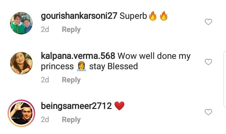 fans comment on harshaali malhotra's video