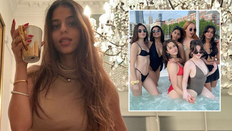 Suhana Khan parties with friends