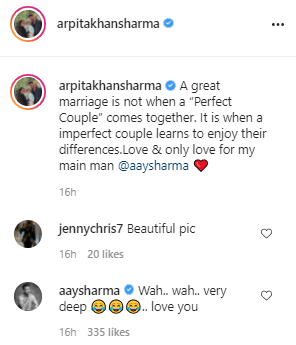 aayush's comment on arpita 