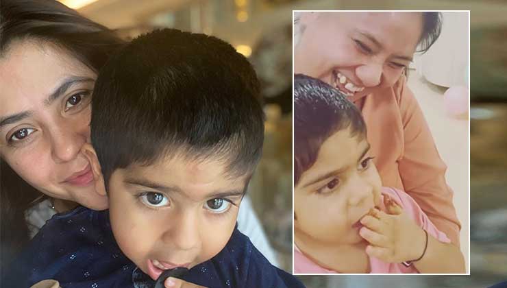 Ekta Kapoor laughs her heart out after son Ravie Kapoor eats her birthday cake