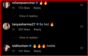 Fans comment on Surbhi's pics