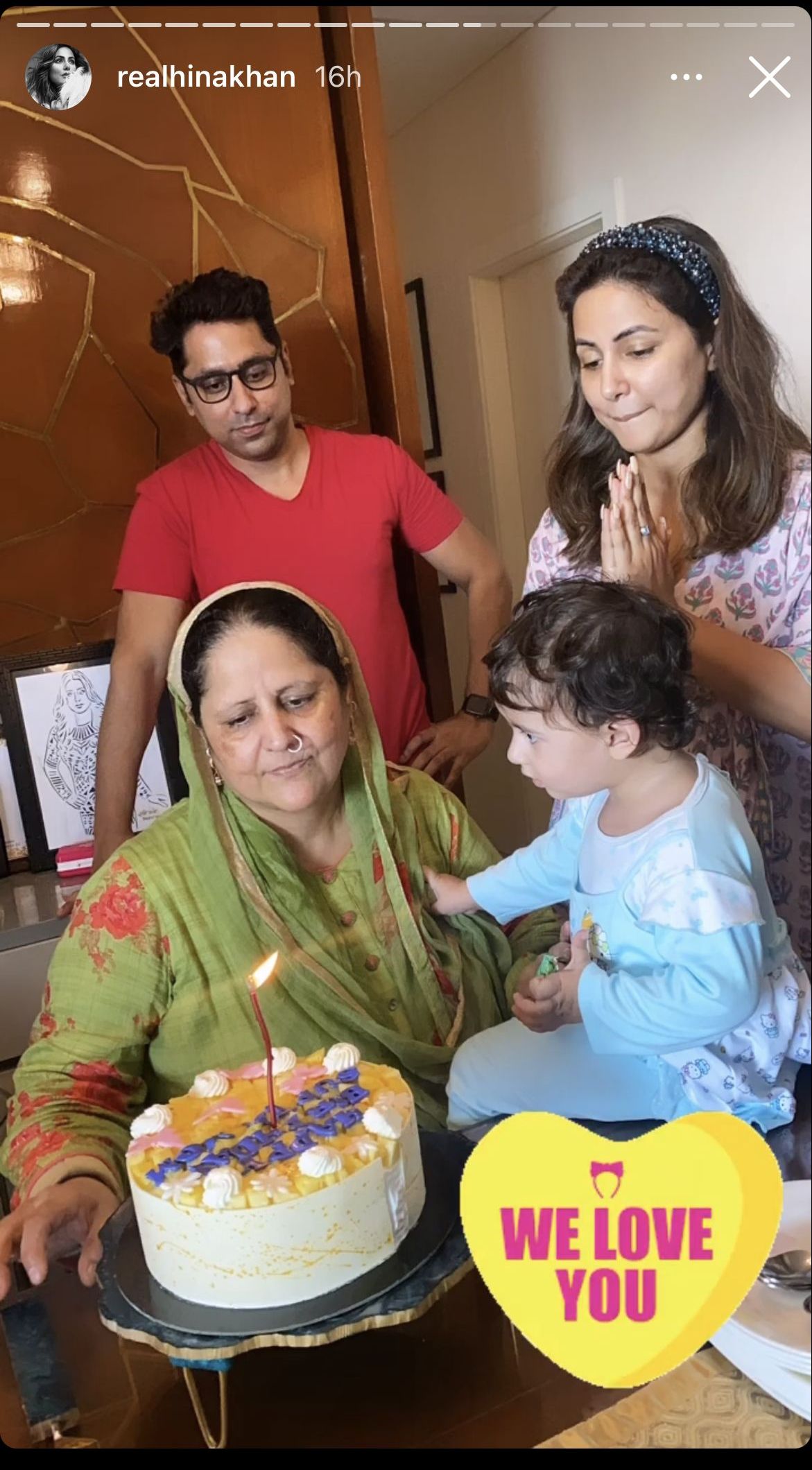 hina khan, hina khan mother birthday, hina khan instagram, hina khan father, hina khan mother birthday post,