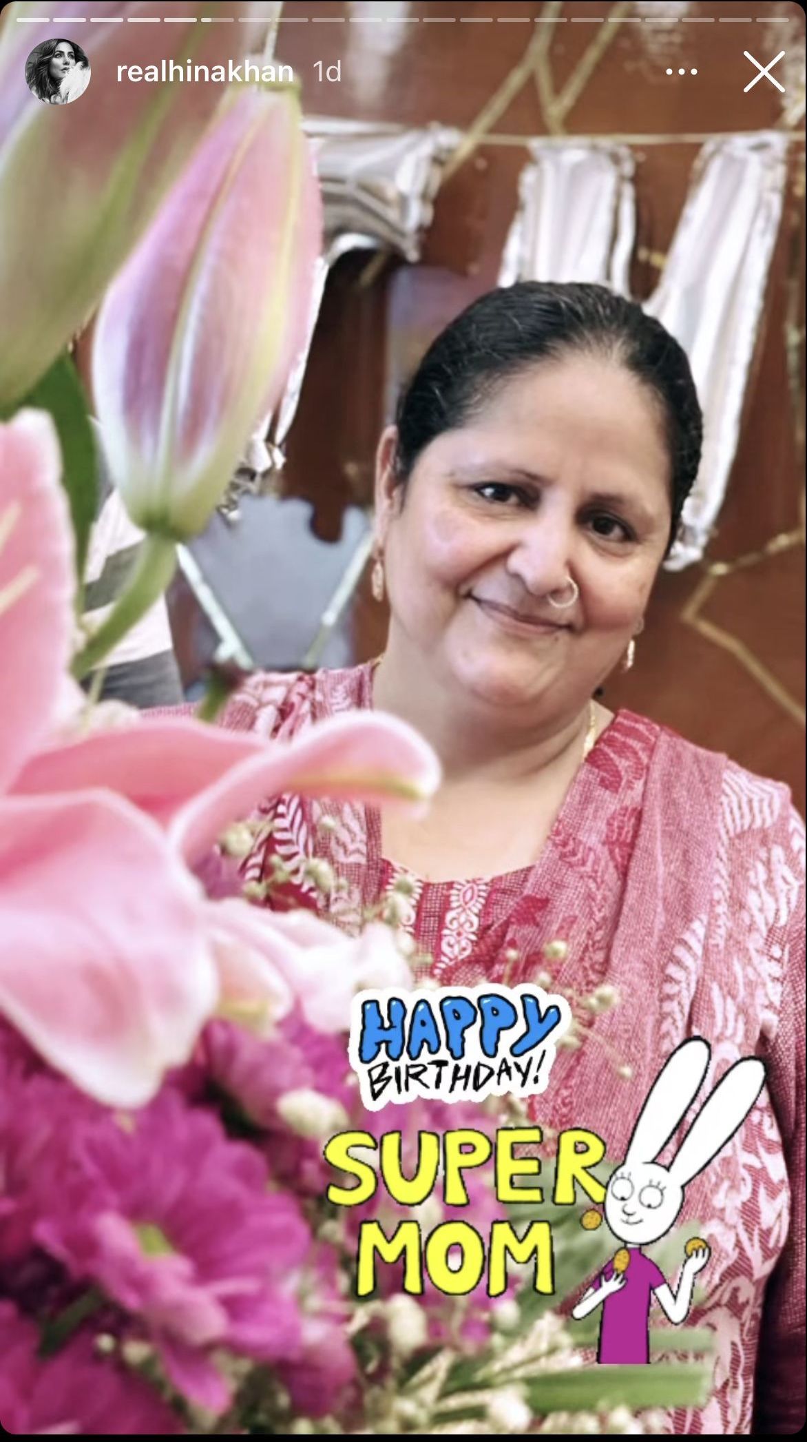 hina khan, hina khan mother birthday, hina khan instagram, hina khan mother birthday post,