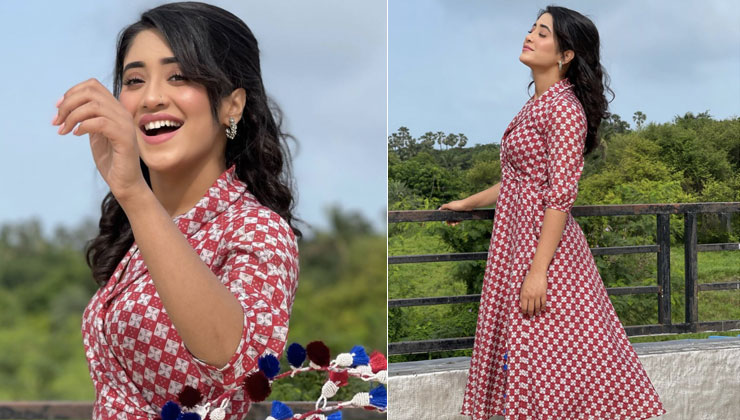 From Floral Dress to Blue Eyeliner, Shivangi Joshi Enters 2022 With a Bang,  See Pretty Pics