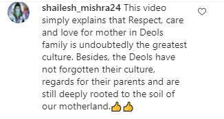comment on sunny deol's video