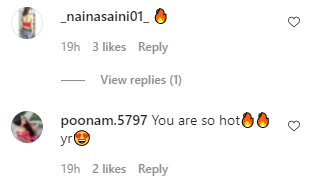 Fans comments on Nia's pics