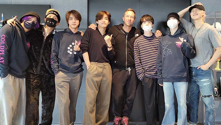 BTS and coldplay