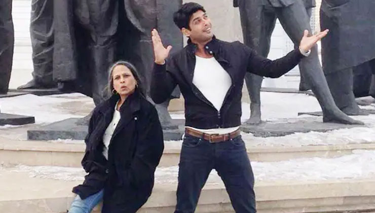 sidharth shukla, sidharth shukla mother, sidharth shukla pic with mother, 