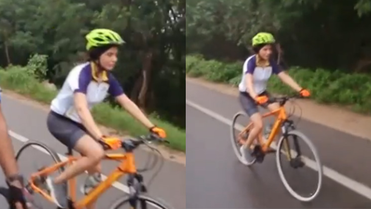Samantha Akkineni, Samantha Akkineni viral video, Samantha Akkineni cycling