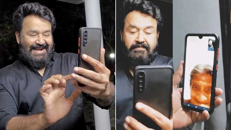 mohanlal, mohanlal fans, mohanlal video call with fan,