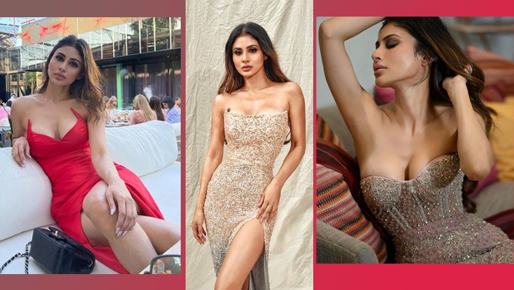 Mouni Roy, strapless dress, hot pictures