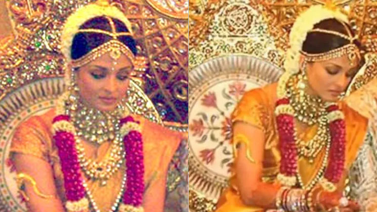 Aishwarya Rai Bachchan wedding saree costs- Rs 75 Lakhs