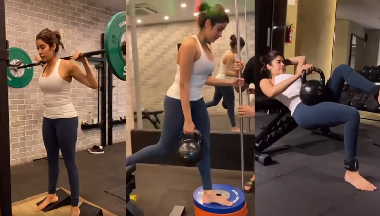 janhvi kapoor, janhvi kapoor instagram, janhvi kapoor workout video,
