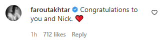 Farhan Akhtar wish for Priyanka Chopra and Nick Jonas