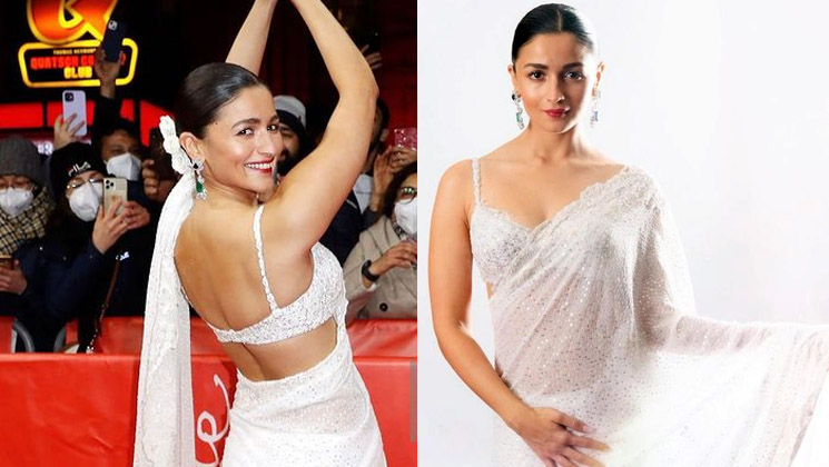 Alia Bhatt repurposes wedding saree for 69th National Film Awards, strikes  a pose with Ranbir Kapoor