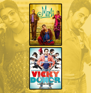 Mimi, Vicky Donor, Bollywood movies, Bollywood surrogacy movies