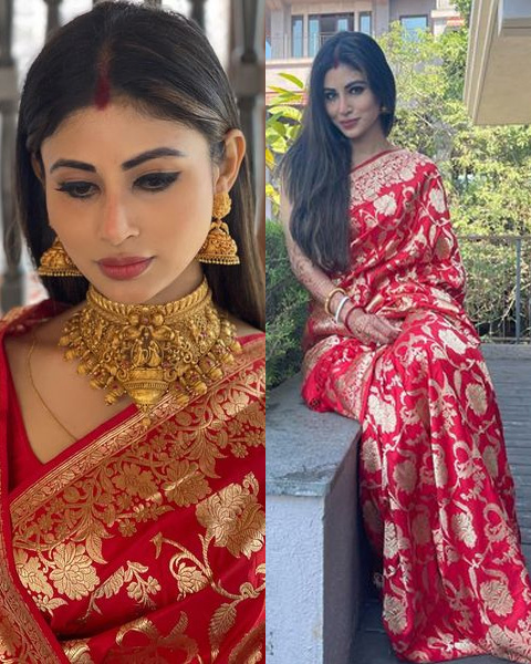 Mouni Roy, saree looks