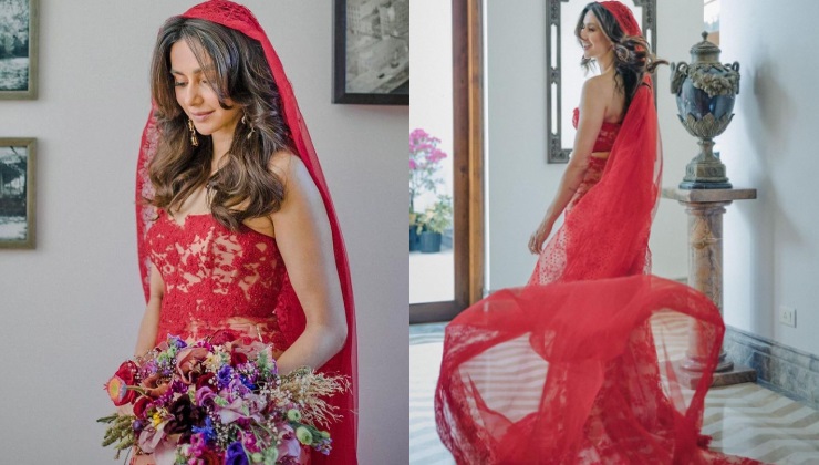 Shibani Dandekar wedding gown