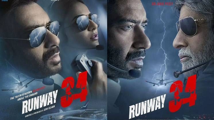 runway 34 motion posters, ajay devgn, amitabh bachchan, rakul preet, runway 34 release date, runway 34