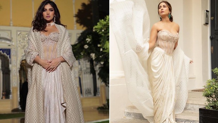 Hina Khan, Kiara Advani And Karisma Kapoor In Draped Skirts And Bralette