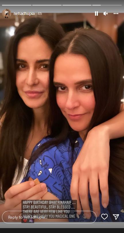 katrina kaif, neha dhupia, katrina kaif birthday