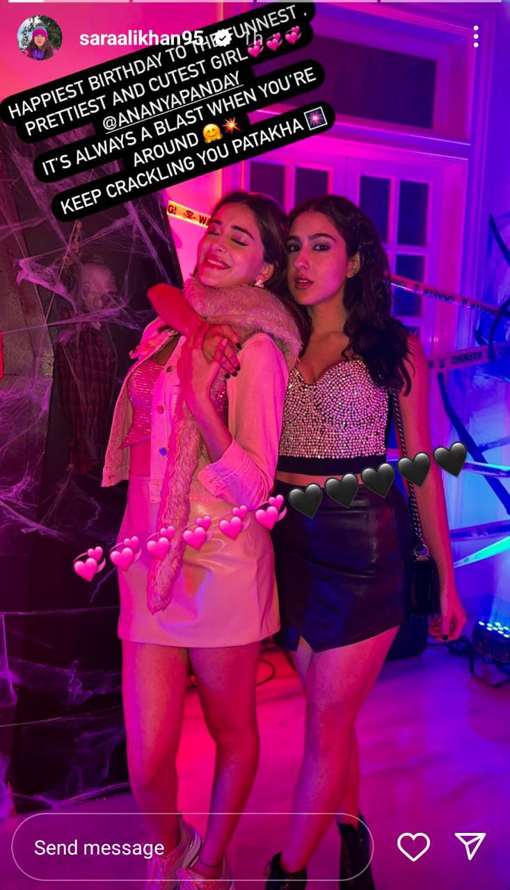 ananya panday, sara ali khan