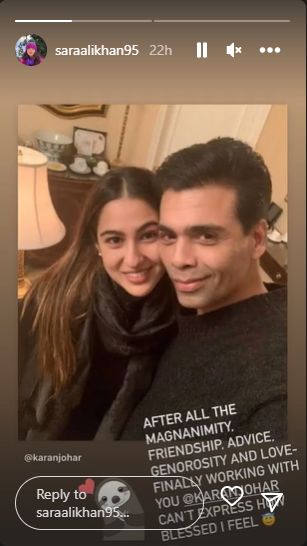 sara ali khan, karan johar, ae watan mere watan