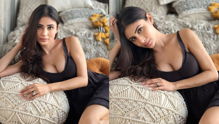 Mouni Roy raises the temperature as she poses in a sexy black dress