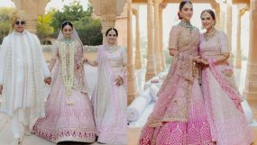 kiara advani with her parents on her wedding pics,