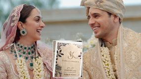 sidharth malhotra, kiara advani, sidharth malhotra kiara advani wedding card