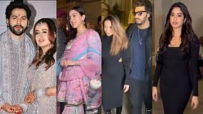 varun natasha anniversary, janhvi kapoor, sara ali khan, arjun kapoor