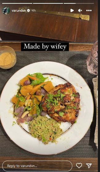 varun-dhawan-shares-pic-of-a-meal-cooked-by-wifey-natasha