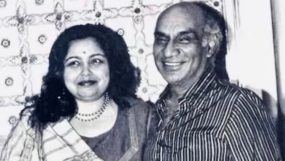 pamela chopra with filmmaker yash chopra,